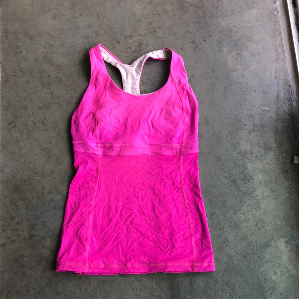 Lulu pink tank
